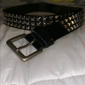 Studded black belt